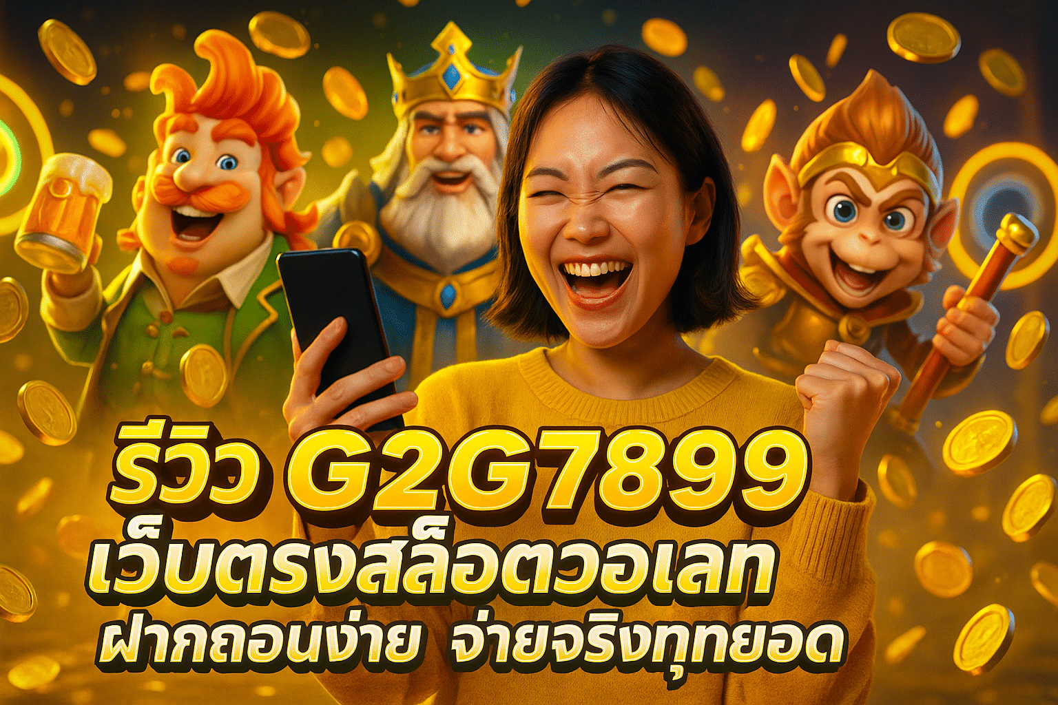 รีวิว G2G7899 เว็บตรงสล็อตวอเลท ฝากถอนง่าย จ่ายจริงทุกยอด