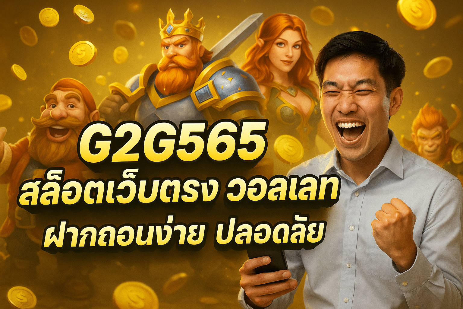 G2G565 สล็อตเว็บตรง วอลเลท ฝากถอนง่าย ปลอดภัย