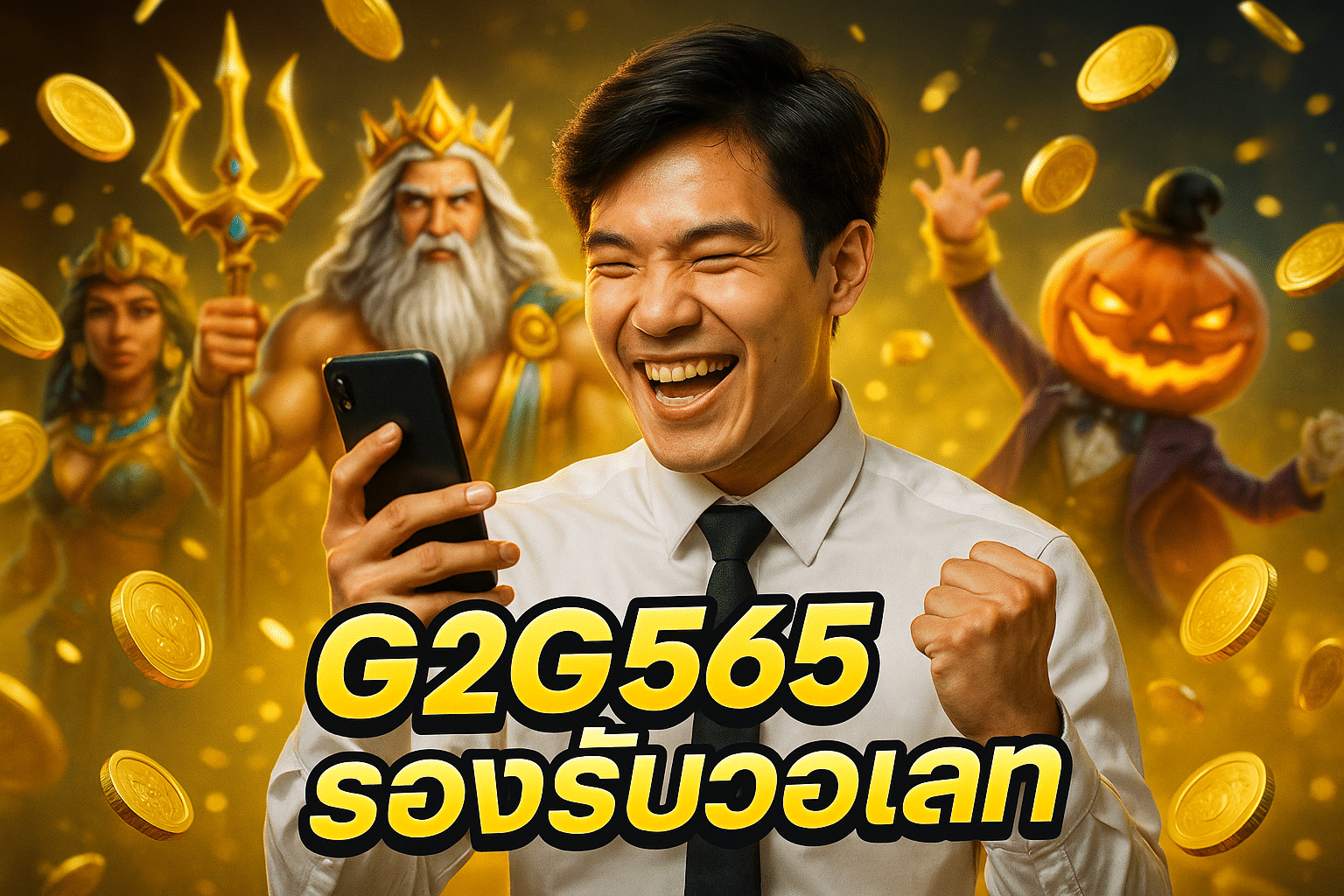 G2G565 รองรับวอเลท สำหรับผู้เล่นไม่มีบัญชีธนาคาร