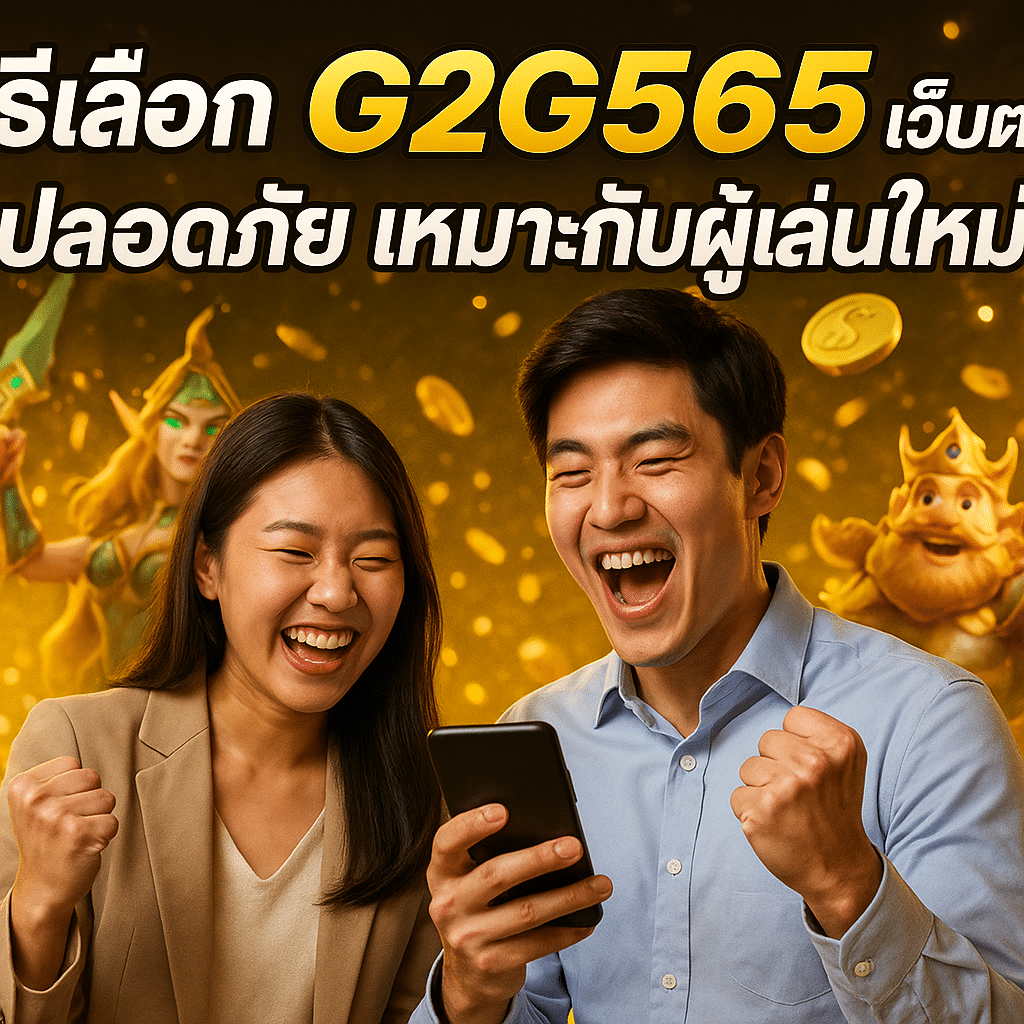 วิธีเลือก G2G565 เว็บตรง ปลอดภัย เหมาะกับผู้เล่นใหม่